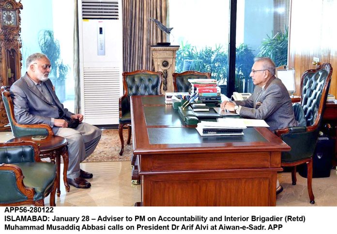 APP56-280122President-Islamabad
