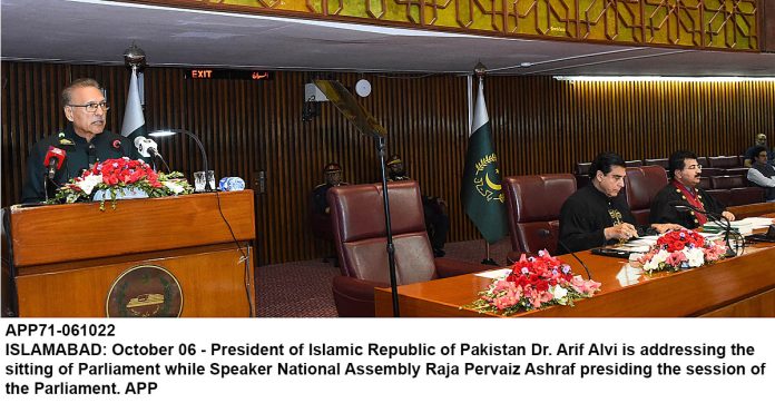 APP71-061022President-Islamabad
